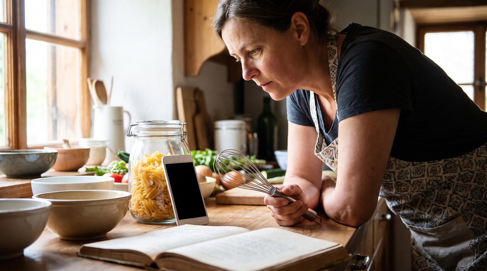 Notebook con appunti di ricetta